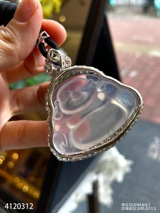 玻璃佛公吊坠【4120312】具体价格微信咨询 商品图5