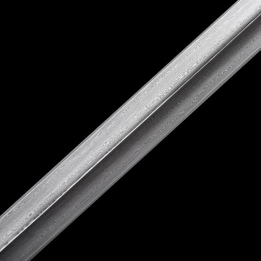 莫晖剑 汉唐宝剑 花纹钢唐横剑 龙泉沈广隆宝剑一体剑 收藏传统宝剑 硬剑 未开刃 商品图5