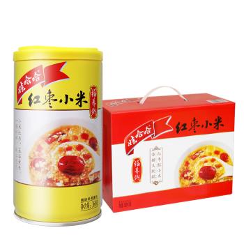 娃哈哈红枣小米福养粥礼盒360g*12罐八宝粥营养早餐速食粥整箱装礼盒装  /粮油调味 /方便食品 /速食粥 商品图5