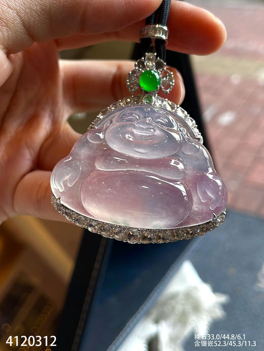玻璃佛公吊坠【4120312】具体价格微信咨询 商品图1