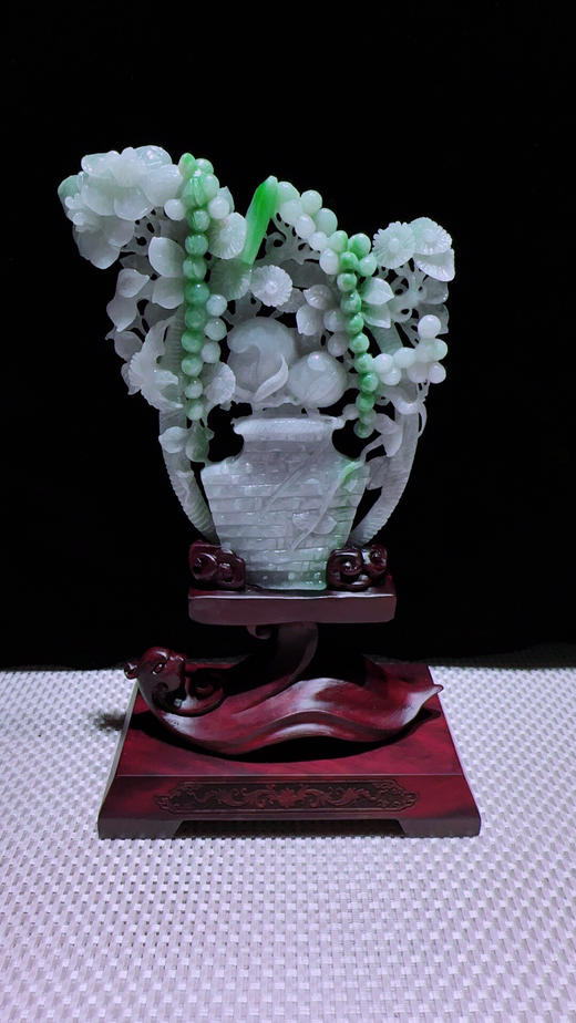 620700翡翠摆件【平安富贵】 商品图4