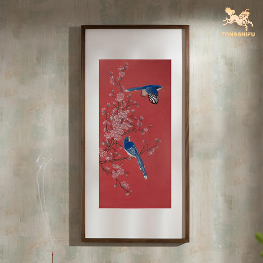 铜师傅 手工錾刻 铜雕画《喜上枝头》装饰画 玄关画 背景画 壁画 商品图1