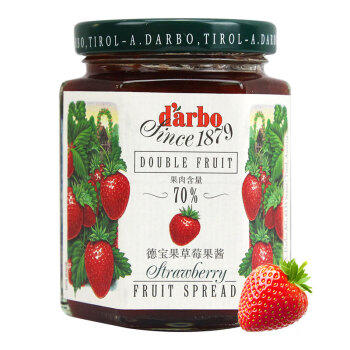 德宝果 草莓果酱200g/瓶 早餐下午茶面包酸奶完美搭配 奥地利进口 /粮油调味 /调味品 /西式酱料 商品图2