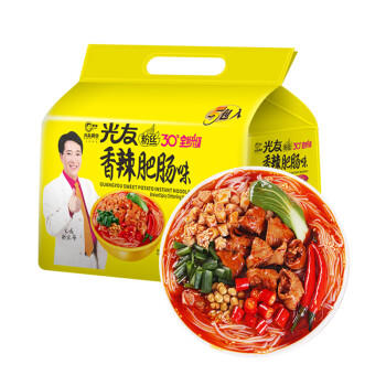 光友 香辣肥肠粉五连包 非油炸速食方便粉丝酸辣粉米线100克*5袋装 /粮油调味 /方便食品 /酸辣粉 商品图2