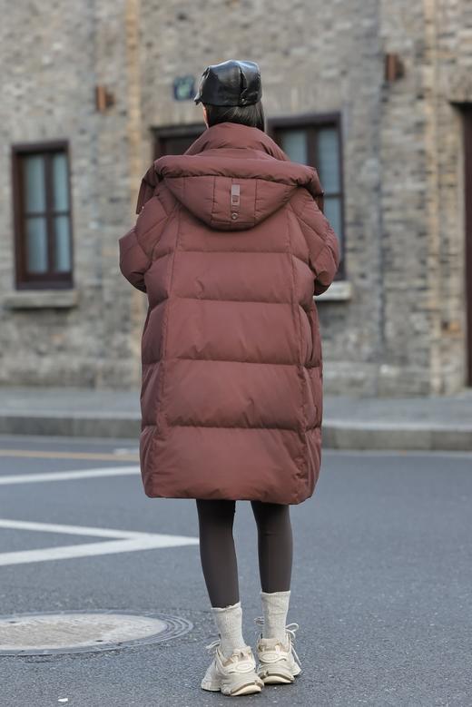 长款厚羽绒HJ6R08-漆黑、霁红 商品图1