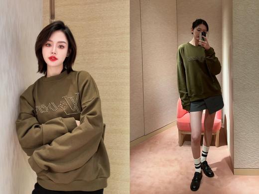 驴家 铆钉字母圆领卫衣（JN） 商品图0