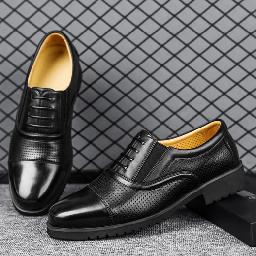 【轻便功勋凉皮鞋】轻盈透气  软底不累脚免系带皮鞋 商品图2