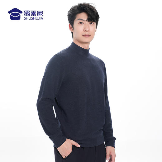 【兔绒半高领卫衣】自发热保暖长袖卫衣 耐洗弹力打底衫 商品图8