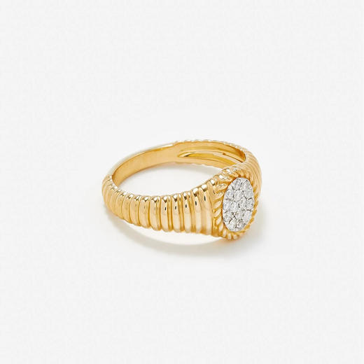 北京仓｜Yvonne Leon-DIAMANTS OR JAUNE-印记 贝林戈 灰钻 图章 戒指［法国设计师］ 商品图2