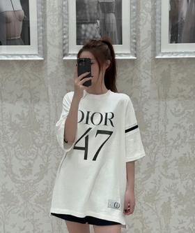 D家 47号印花拼袖T恤（JN）