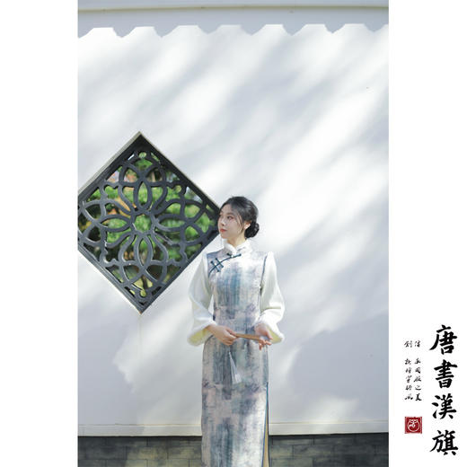 【墨竹林间】国风水墨印花加绒加厚旗袍年轻优雅国风新中式 商品图1