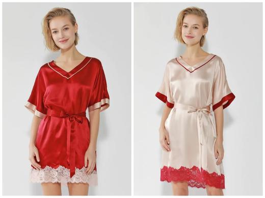 喜得宝 格蕾丝 蕾丝拼接睡裙 商品图0