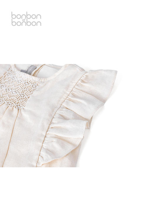 淡银棉麻连衣裙 商品图4