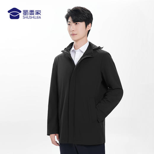 【通勤三防风衣外套】防水防污长袖外套可脱卸连帽通勤服 商品图7