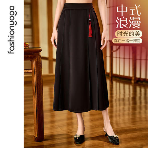 凡圣瑜伽新中式马面裙 F14583 商品图0