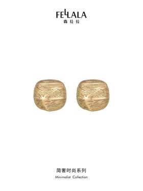 2楼Fellala/翡拉拉「简奢时尚」系列原创设计高级感大耳钉货号924416103吊牌价329现价296
