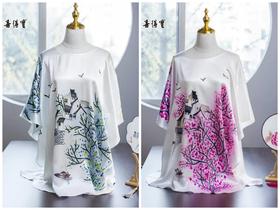 非遗技艺  知春 手绘蝙蝠衫