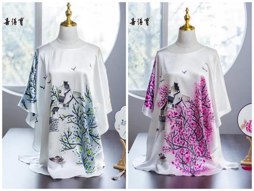 非遗技艺  知春 手绘蝙蝠衫 商品图0