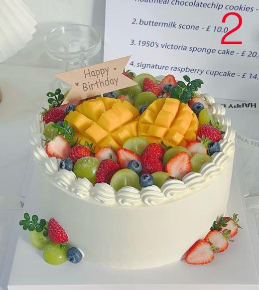 简约水果系列—鲜果奶油生日蛋糕 4选1 商品图2