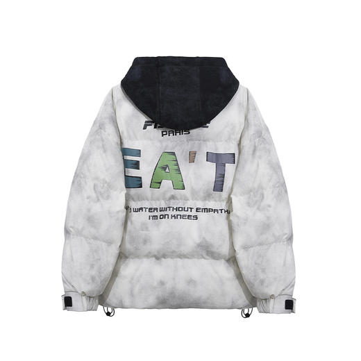 【新品上新】HX 冬季短款带帽羽绒服免洗防水功能宽松阔版C100440036101 商品图11