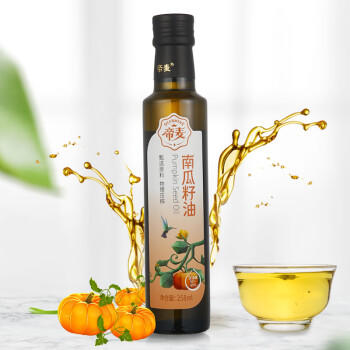 帝麦 食用油 冷榨初榨 南瓜子油 南瓜籽油258ml 热门商品 /粮油调味 /食用油 /特色食用油 商品图1