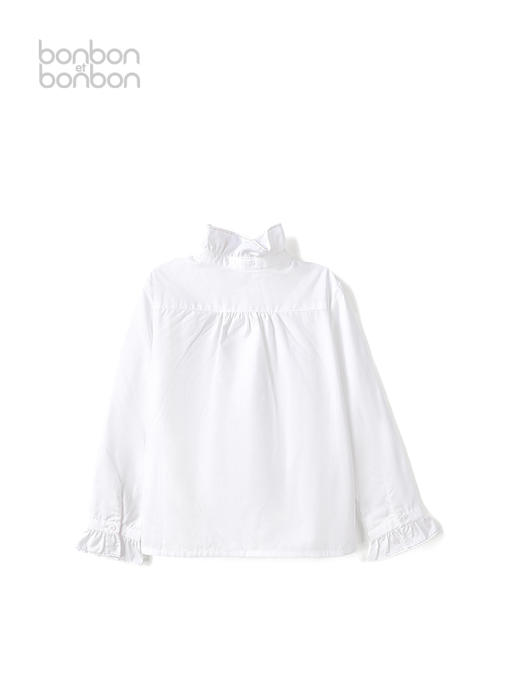 纯白细节上衣 商品图1