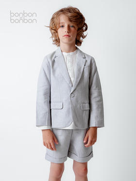 绅士感棉麻套装