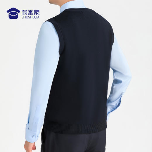 【可机洗纯羊毛背心（付款后7天左右发）】通勤保暖马甲羊毛衫 透气针织毛衫 商品图6