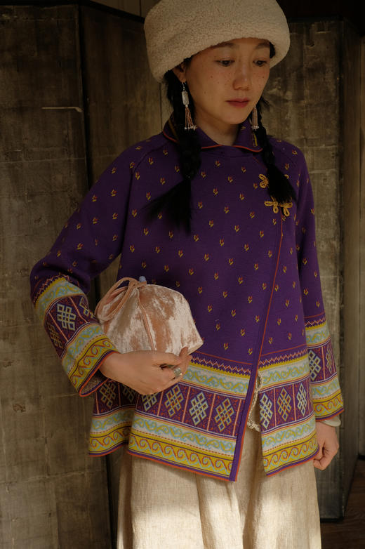 宫灯系列 | 100%真丝丝绒豆沙红小灯笼包 商品图5