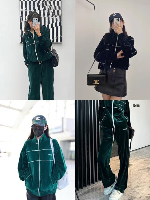 赛琳 天鹅绒字母外套（JN） 商品图0