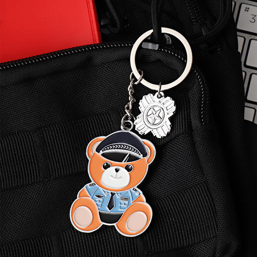 【小白小壮钥匙扣】创意小熊钥匙扣 礼盒装男女包包挂件 商品图4