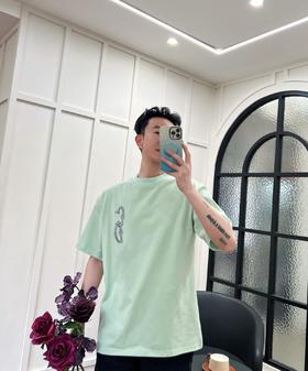 D家  重工立体凹凸CD刺绣圆领T恤（JN）