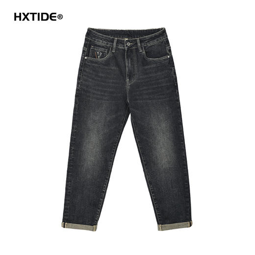 【新品上新】HX 冬季水洗萝卜牛仔长裤修饰腿型Z201440023101 商品图5