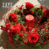 圣诞蜡烛鲜花花环 商品缩略图1