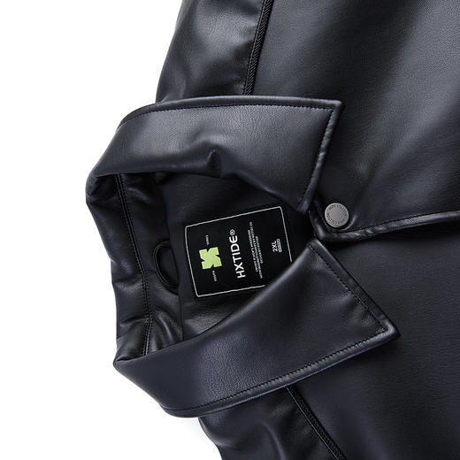 【新品上新】HX 冬季短款翻领皮羽绒服90绒Z100440040101 商品图7