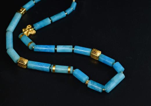 天河石管饕餮项链 商品图2