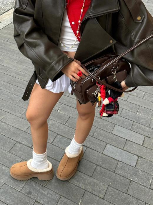 澳洲UGG雪地靴厚底人鱼底皮毛一体半拖毛毛拖鞋5cm（XR) 商品图9