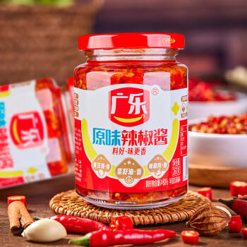 广乐辣椒酱原味剁椒酱辣酱拌面拌饭酱剁椒鱼头酱260g /粮油调味 /调味品 /中式酱料 商品图7