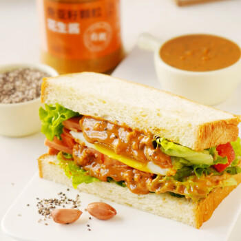 应物 有机颗粒花生酱200g 添加奇亚籽 儿童面包酱料烘焙原料 /粮油调味 /调味品 /西式酱料 商品图2