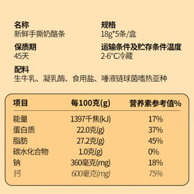和润 新鲜手撕奶酪条 18g*5个 儿童奶酪即食家用烘焙原料 /粮油调味 /奶酪黄油 /奶酪/奶酪制品