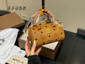 B121523时尚百搭印花单肩斜挎手提mini波士顿枕头包