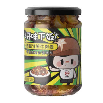 川娃子 香菇竹笋牛肉酱 川式香辣味 拌饭拌面酱230g /粮油调味 /调味品 /中式酱料 商品图3
