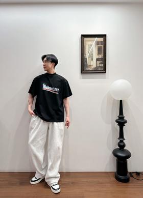 B家 模糊渐变 海浪短袖（JN）