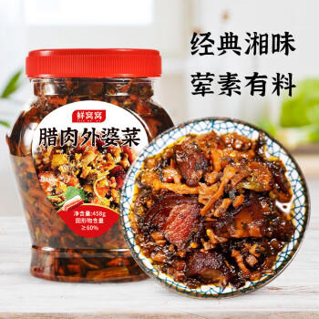 鲜窝窝 腊肉外婆菜458g 农家特产下饭菜咸菜 香辣酱菜榨菜早餐拌饭拌面 /粮油调味 /调味品 /榨菜/酱腌菜 商品图3