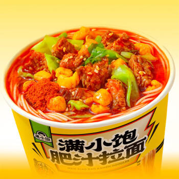 满小饱肥汁拉面112.6g/杯*6 免煮冲泡即食方便面米线酸辣粉速食夜宵 /粮油调味 /方便食品 /特色米粉/米线 商品图2
