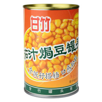 甘竹牌 茄汁焗豆黄豆罐头402g*3罐广东特产即食下饭意面拌饭酱预制菜 /粮油调味 /方便食品 /其他方便食品 商品图0