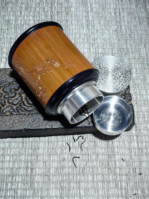 蝶恋花°竹雕茶叶罐 商品图8