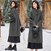 高级感围脖双面羊毛大衣，韩系赫本风长款毛呢外套MLJL16263 商品缩略图2