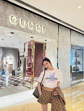 G家 童趣小蓝兔印花短袖（JN）