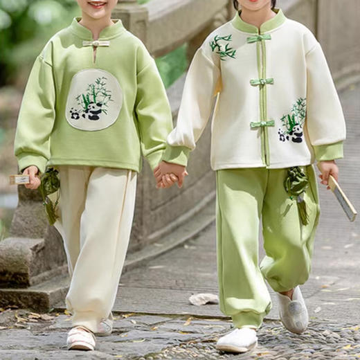 裁缝学苑TQ135新中式年服套装纸样儿童民族风童装国风唐装上衣裤子版型图纸 商品图5